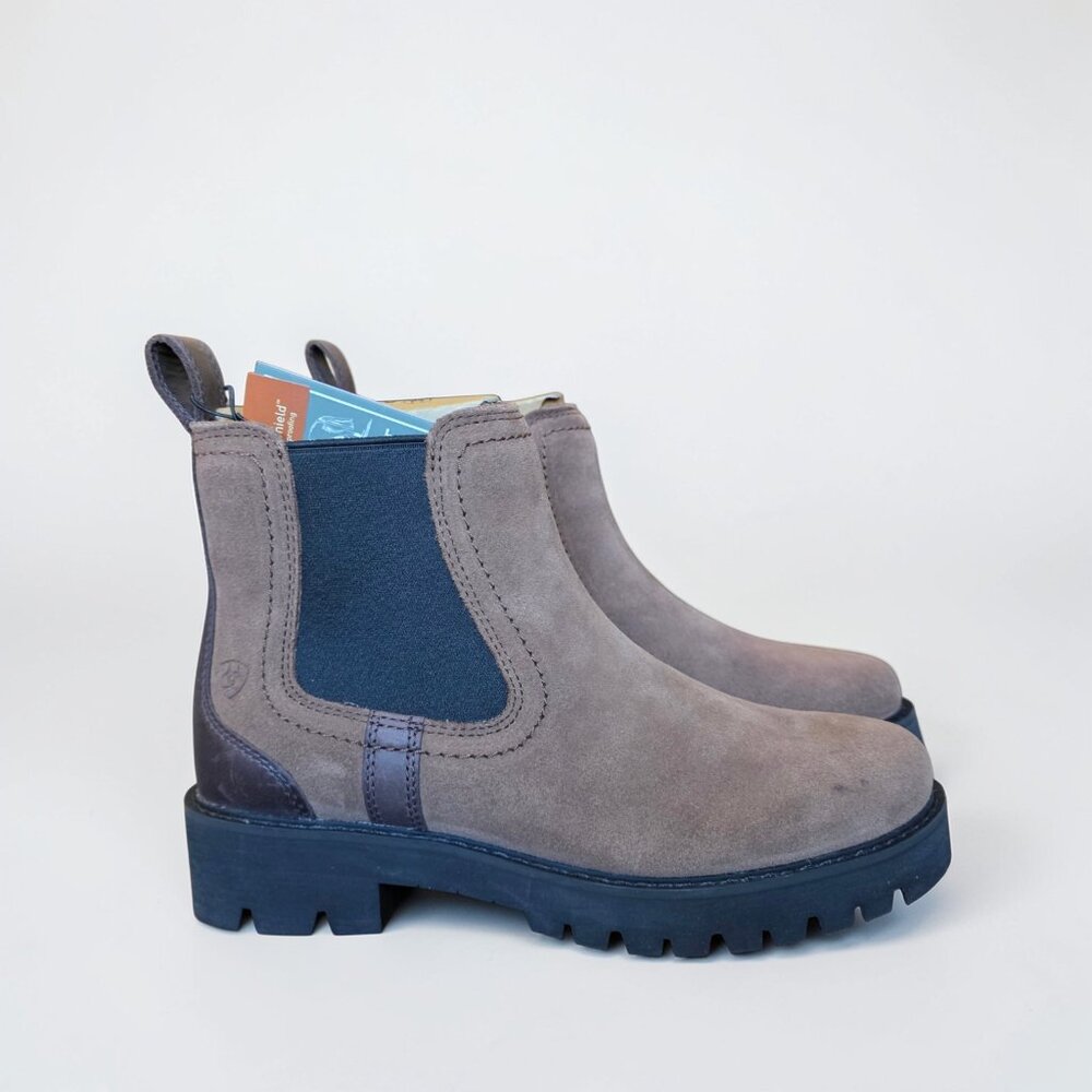 Ariat Wexford Lug H2O Waterproof Chelsea Boots Women's 8 Dark Earth DRYShield - Picture 13 of 16